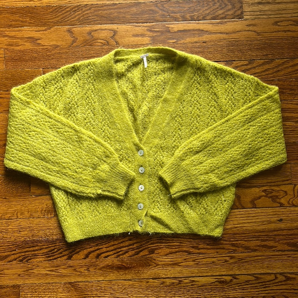 Free People Cropped Cardigan